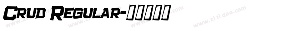 Crud Regular字体转换